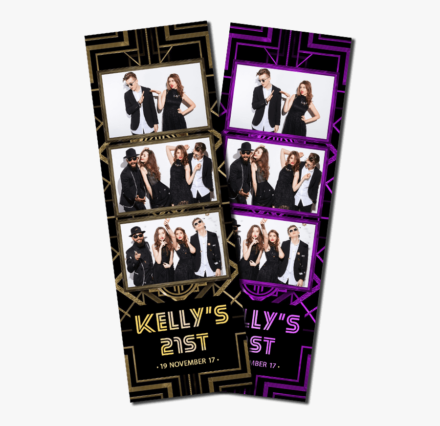 Gatsby Birthday Photobooth Template - Birthday Photo Booth Templates, Transparent Clipart