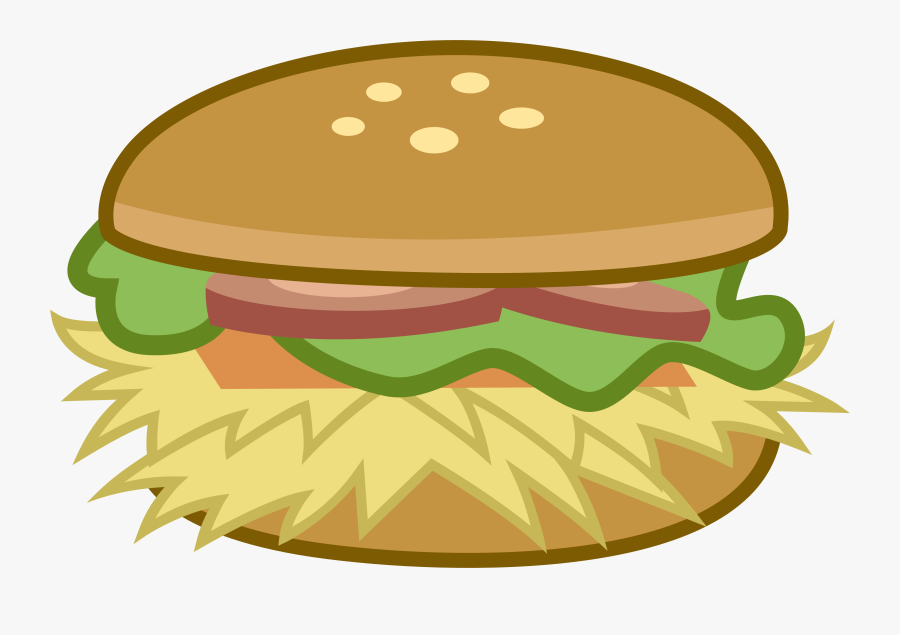 Hamburger Pony Junk Food Clip Art - Food My Little Pony, Transparent Clipart