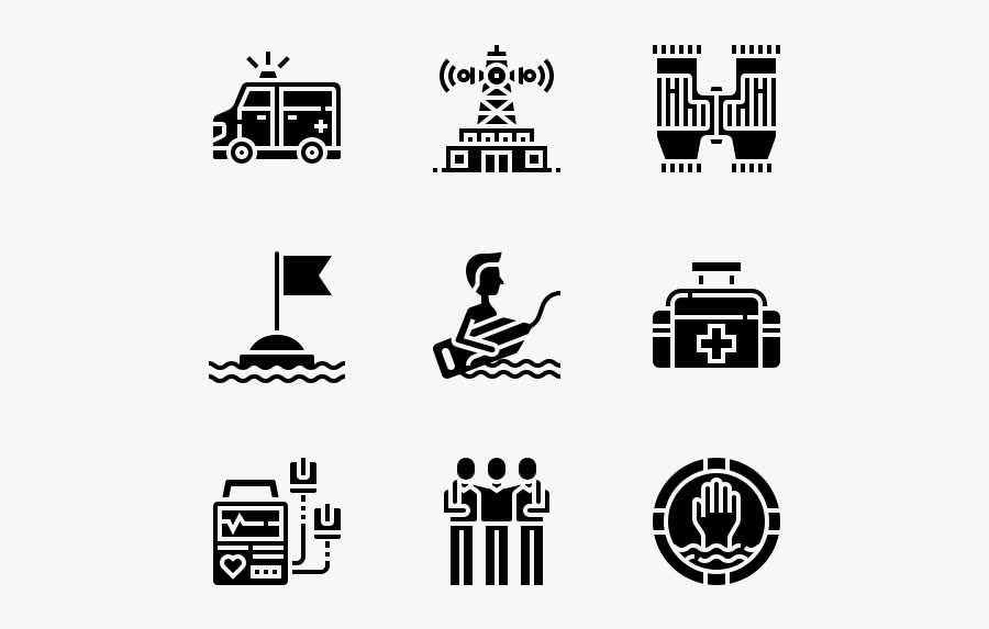 Lifeguard And Emergency Services - Lifeguard Icon, Transparent Clipart