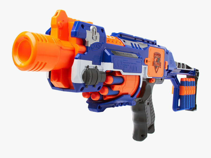 Nerf N-strike Elite Nerf Blaster Nerf War - Transparent Nerf Png, Transparent Clipart