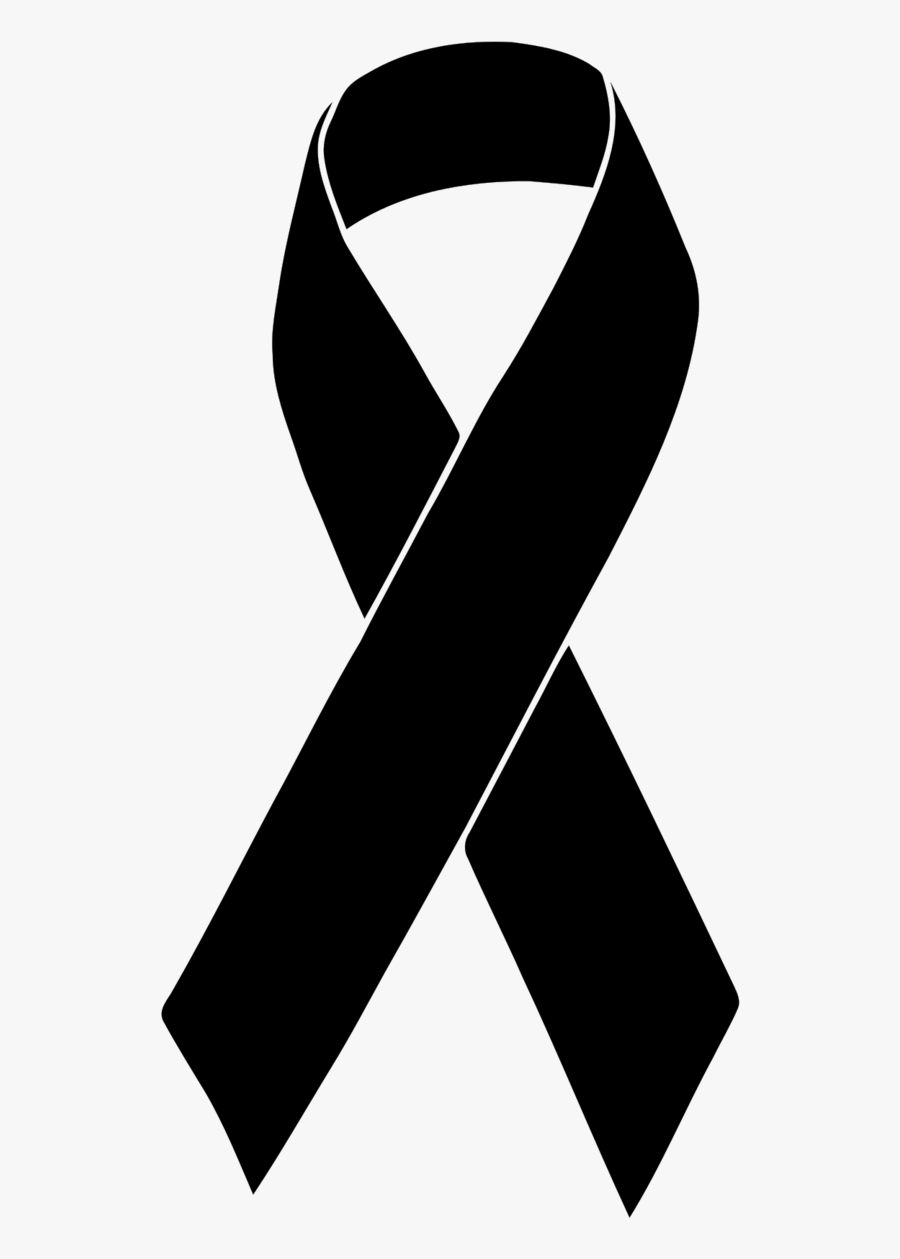 Transparent Black Ribbon Vector Png - Transparent Background Black Ribbon, Transparent Clipart