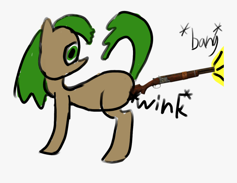 1000 Hours In Ms Paint, Explicit, Female, Gun, Gun - Ms Paint Mlp Base, Transparent Clipart