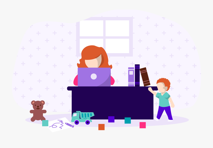 Working Mom"s And All The Unpaid Labor They Do - Illustration, Transparent Clipart