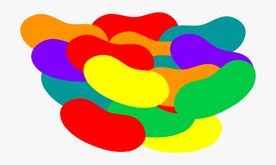 Clipart Pile Of Jelly Beans - Jelly Bear Clip Art, Transparent Clipart