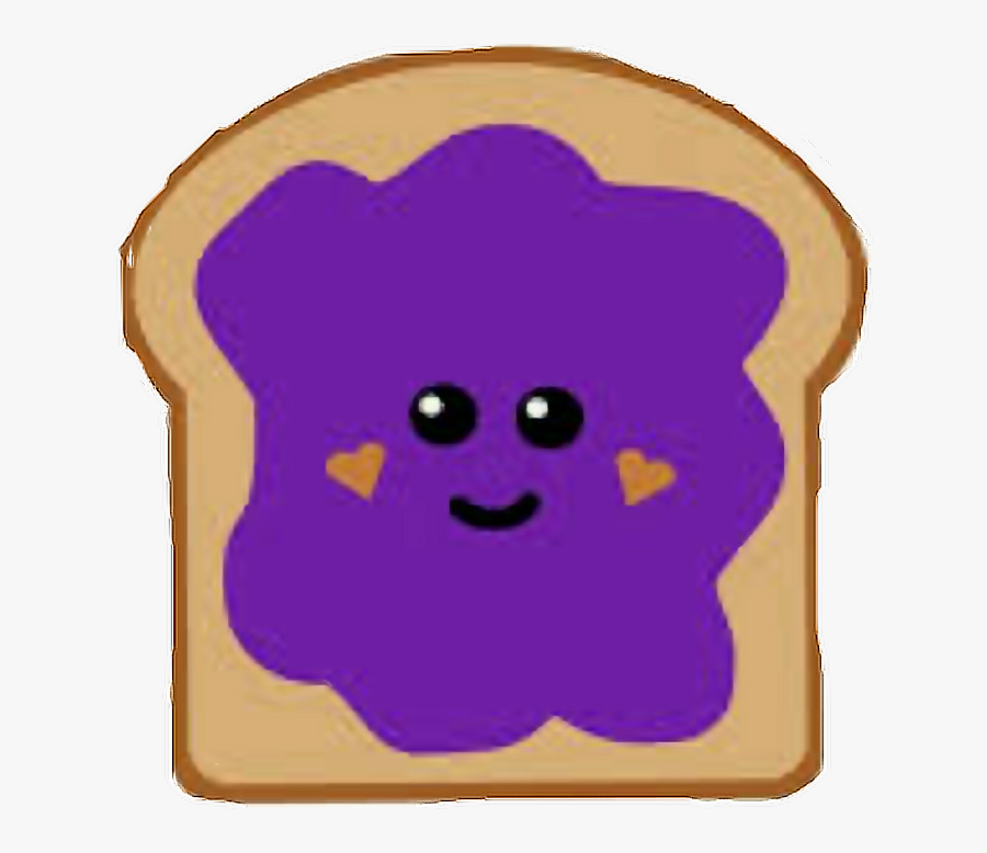 #bread #grape #jelly #cute #freetoedit - Cartoon, Transparent Clipart