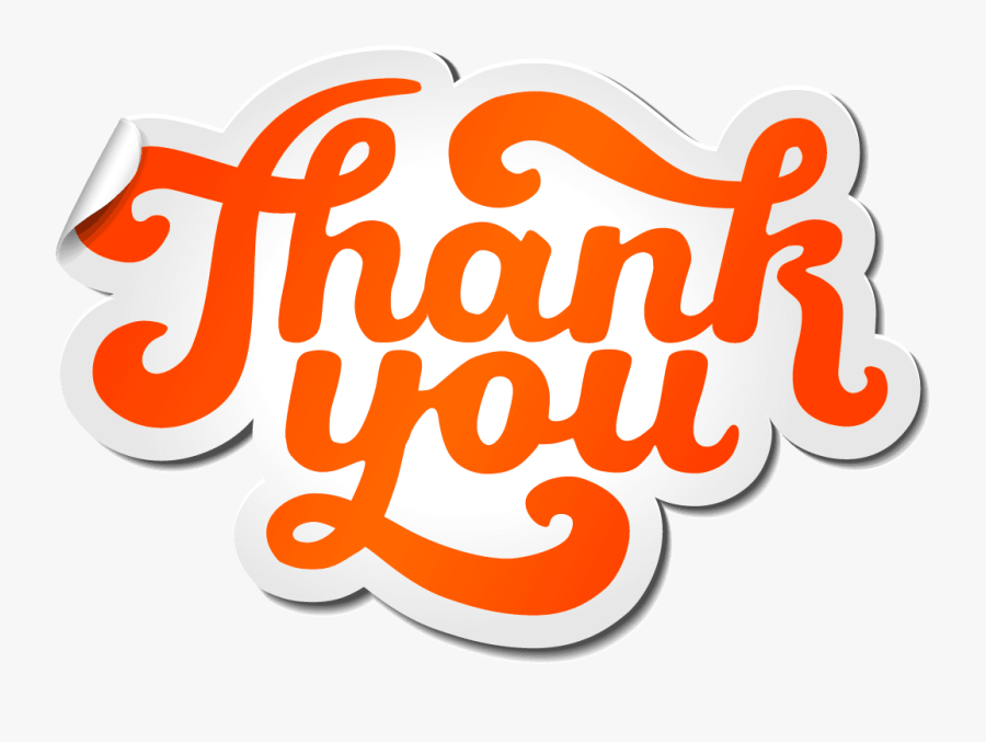 Thank You - Thank You Stylish Font, Transparent Clipart