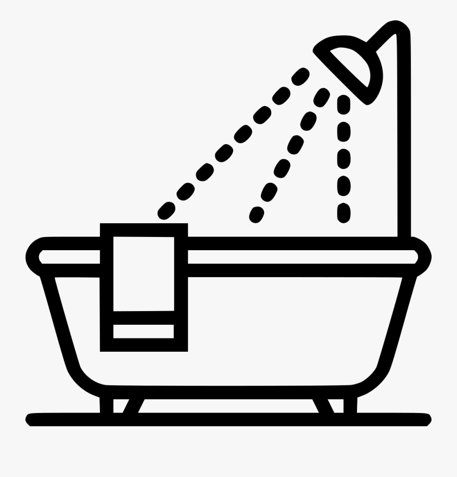 Bath Tub - Bath Icon, Transparent Clipart