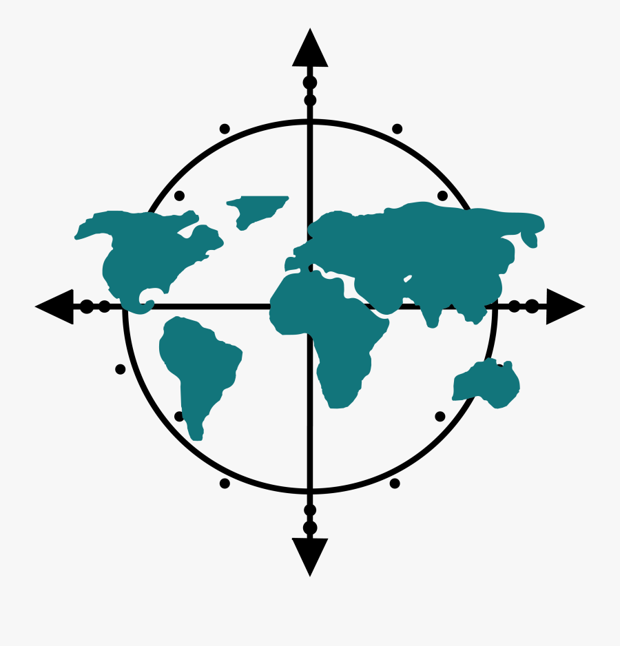 Global Event Tours - Mappemonde Vintage, Transparent Clipart