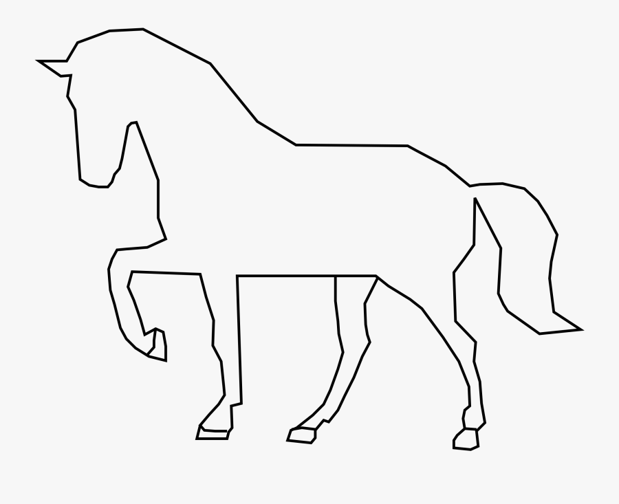 Stallion Tennessee Walking Horse Pony Clip Art - Line Art, Transparent Clipart