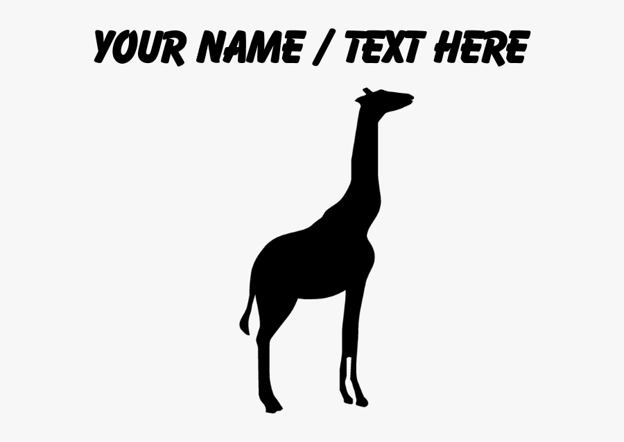 Transparent Giraffe Silhouette Png - Giraffe, Transparent Clipart