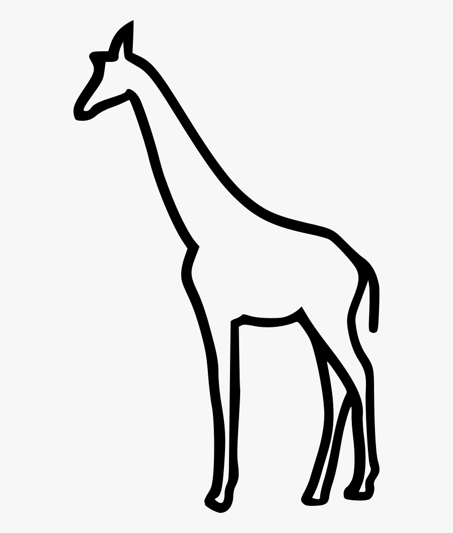 Clip Art Giraffe Svg - Giraffe Line Icon Png, Transparent Clipart