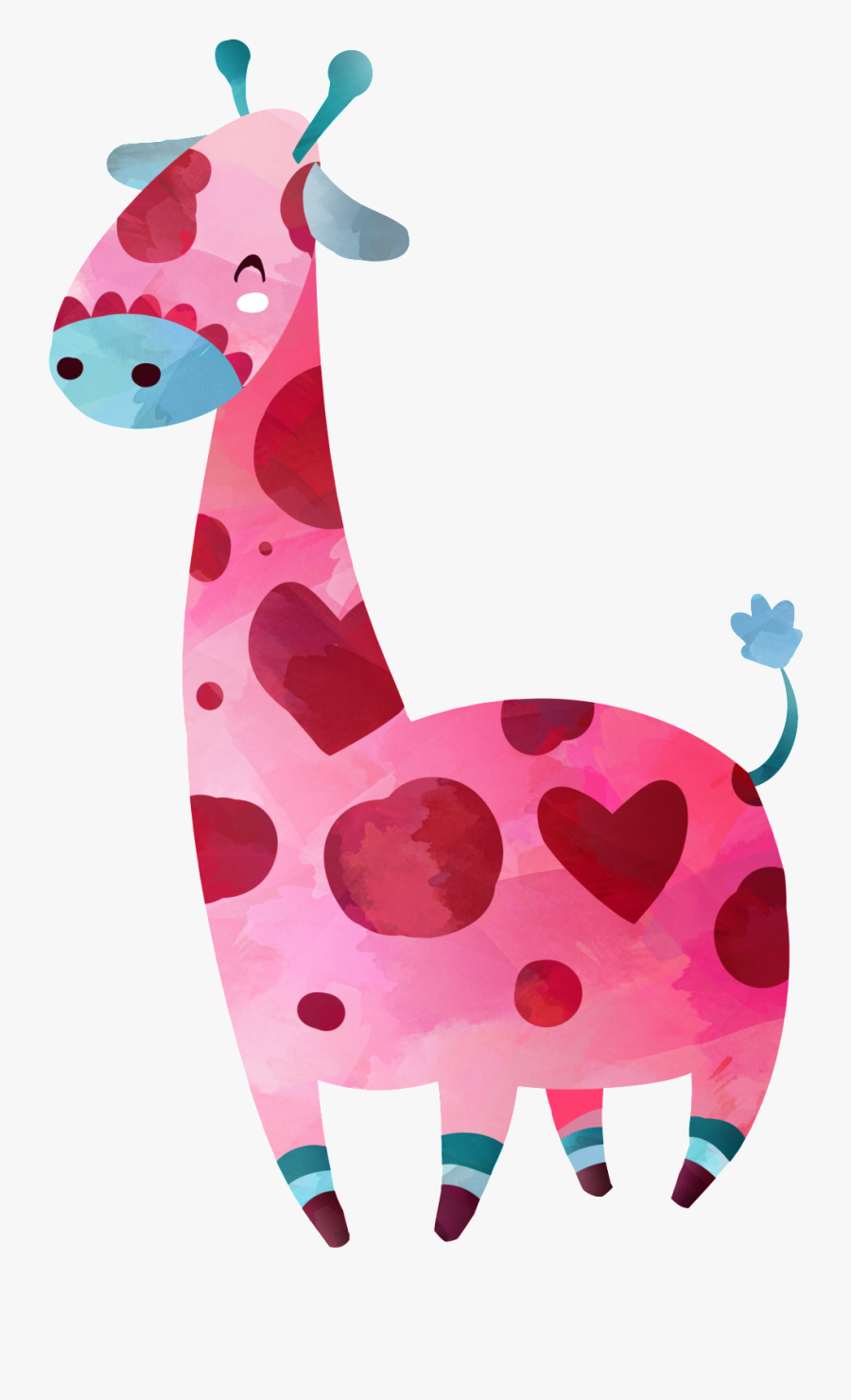 Transparent Good Night Clipart Black And White - Watercolor Cartoon Png, Transparent Clipart