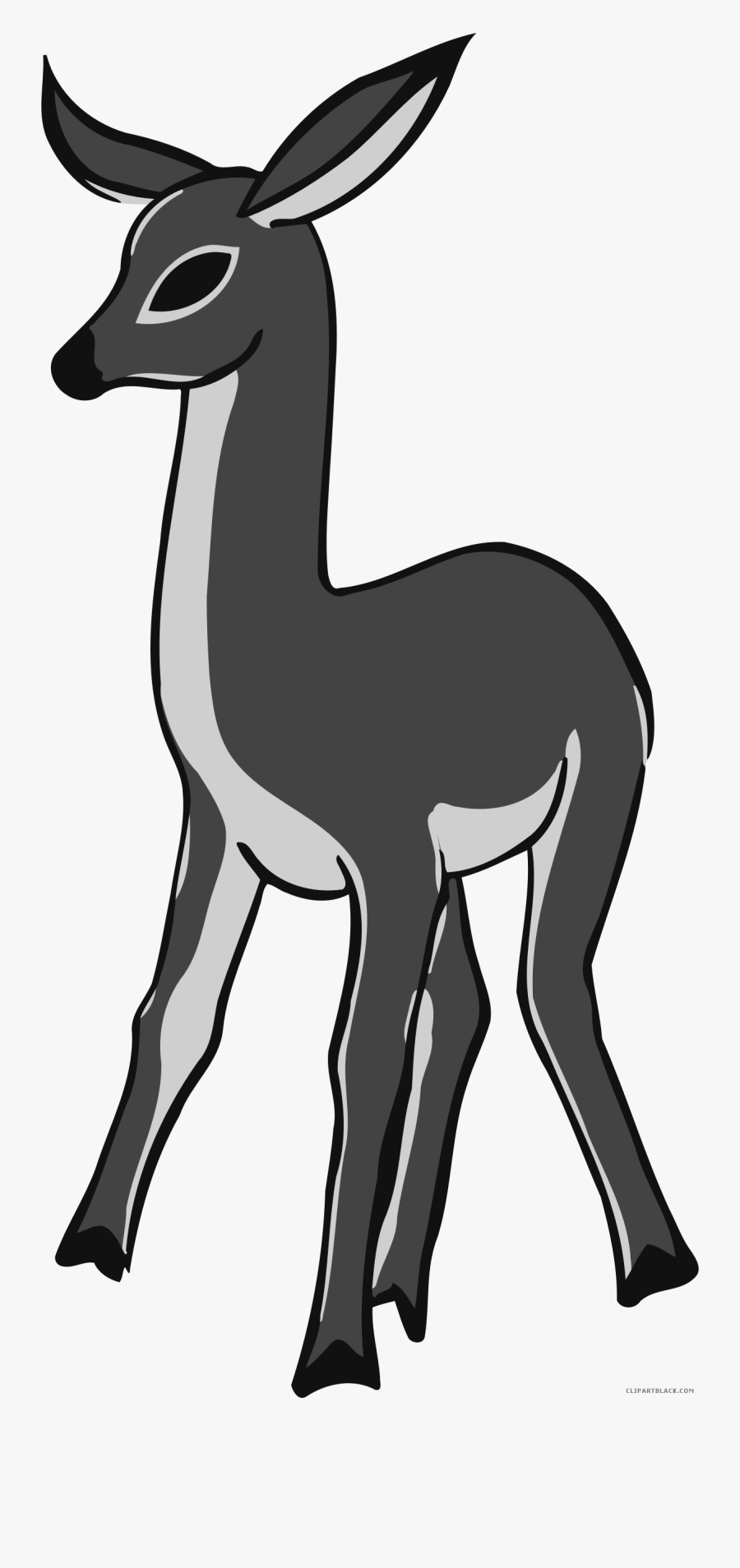 Deer Animal Free Black White Clipart Images Clipartblack - Arabian Camel, Transparent Clipart
