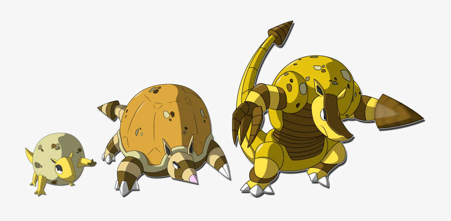 Armadillo Drill Fakemon Evolution Line - Armadillo Fakemon, Transparent Clipart