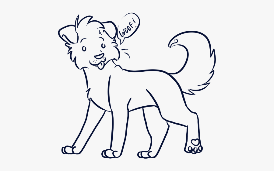 Dog Line Art - Line Art, Transparent Clipart