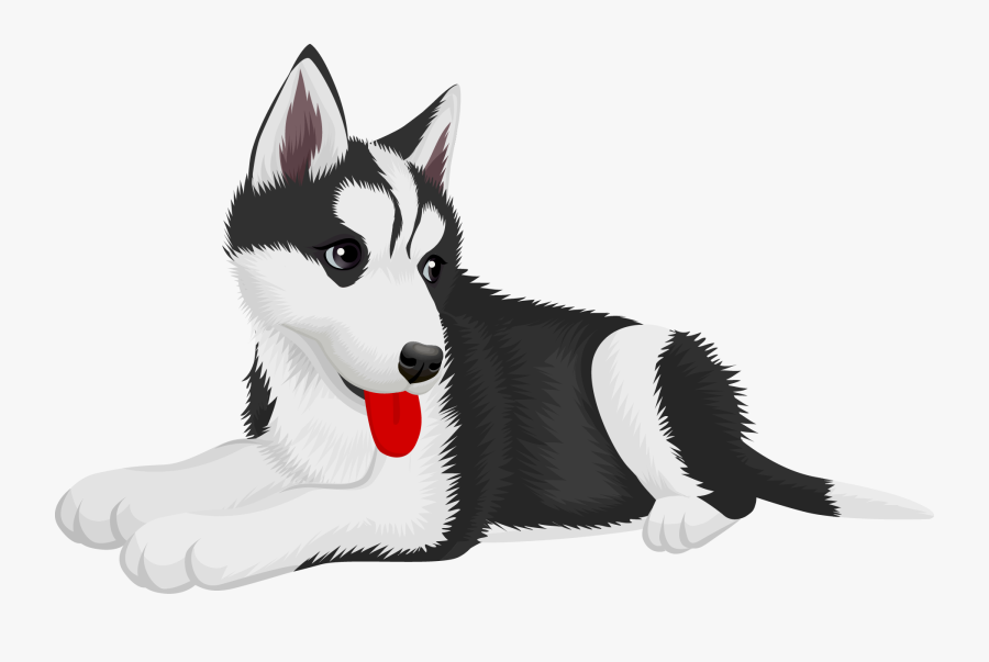 Png Library Download Siberian Husky Pet Cat Clip Art - Cute Dog Vector, Transparent Clipart