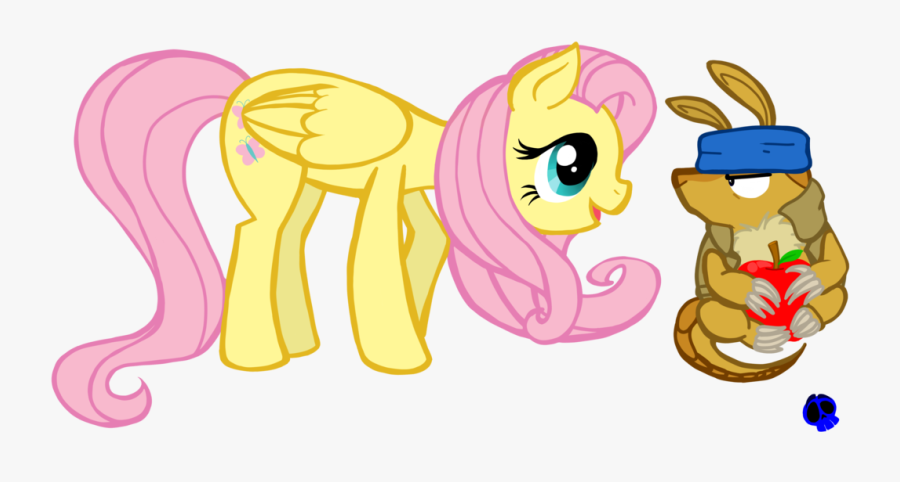 Fluttershe Meets The Grumpy Armadillo - Cartoon, Transparent Clipart