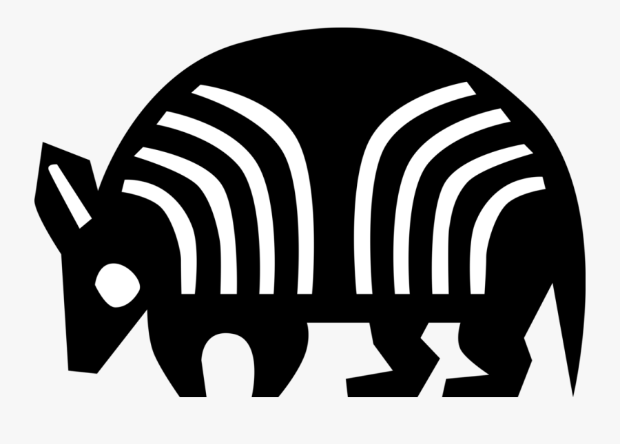 Vector Illustration Of Armadillo "little Armoured One, Transparent Clipart