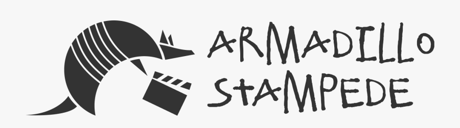 Armadillo Stampede - Calligraphy, Transparent Clipart