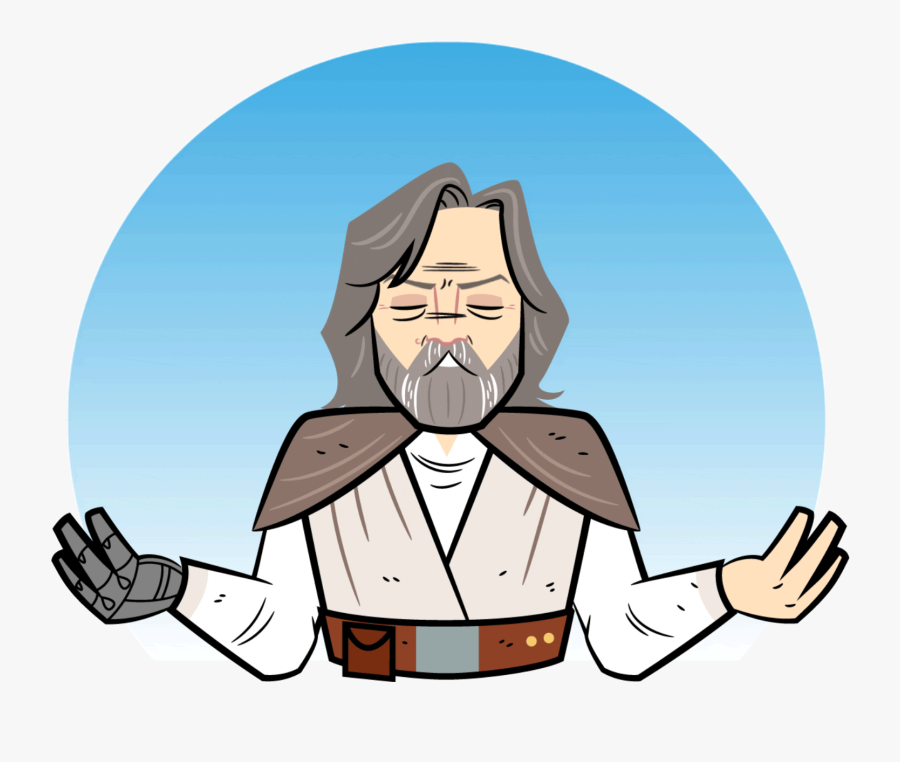 Star Wars The Last Jedi Animated Facebook Messaging - Star Wars Emoji Gif, Transparent Clipart