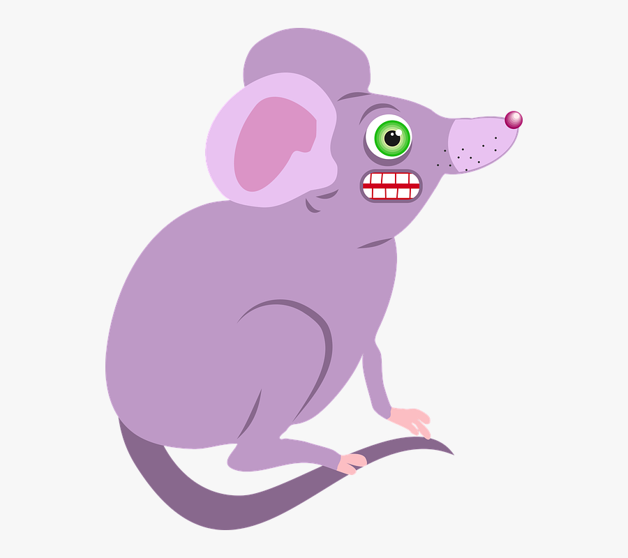 Mouse, Animal, Cartoon, Rodent, Mammal, Angry, Wild - Cartoon Animal Mouse Png, Transparent Clipart