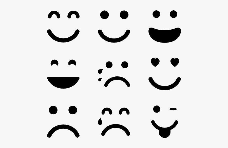 Emotion Images - Emotions Clipart Black And White, Transparent Clipart