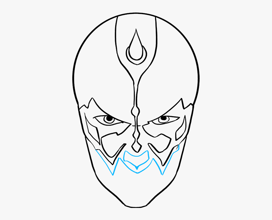 How To Draw Darth Maul From Star Wars - Sketch, Transparent Clipart
