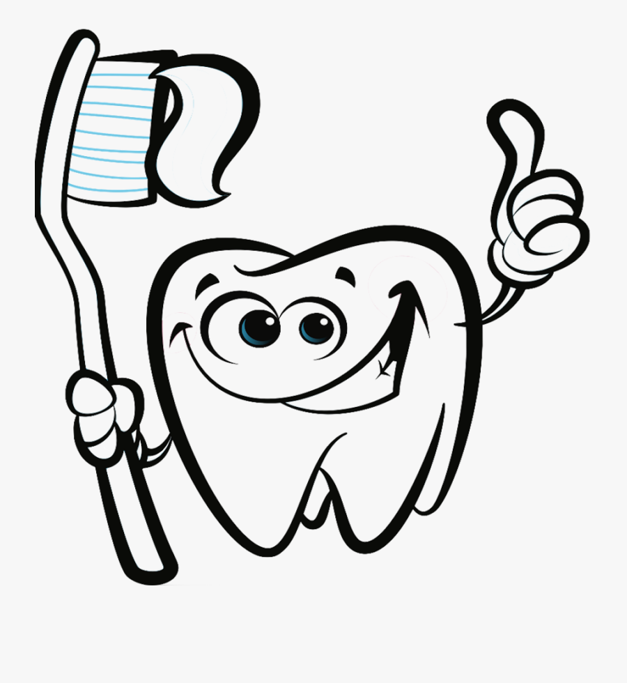 Transparent Tooth Outline Clipart - April Is Oral Health Month, Transparent Clipart