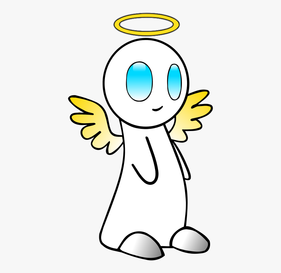 Emotion,line Art,happiness - Angel, Transparent Clipart