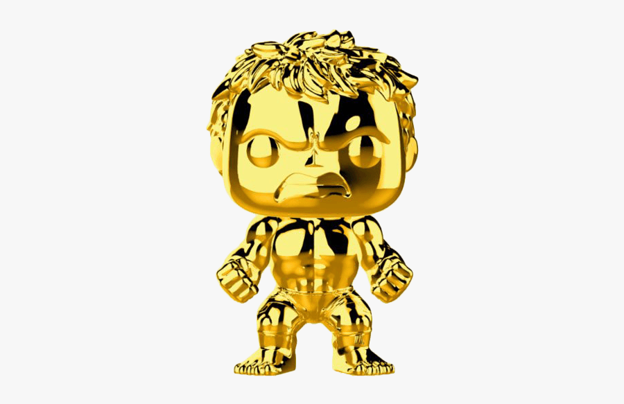 Funko Pop Gold Chrome Hulk, Transparent Clipart