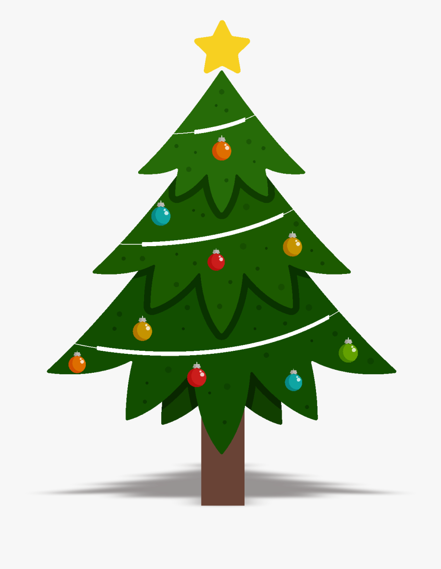Christmas Tree Design Element Vector Png And Image - Christmas Day, Transparent Clipart