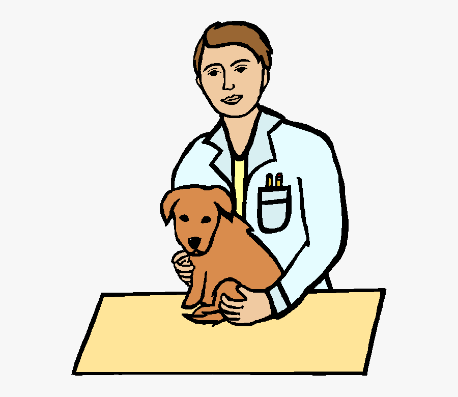 Free Download Vet And Dog Clipart Dog Veterinarian - Dog At The Vet Clip Ar...