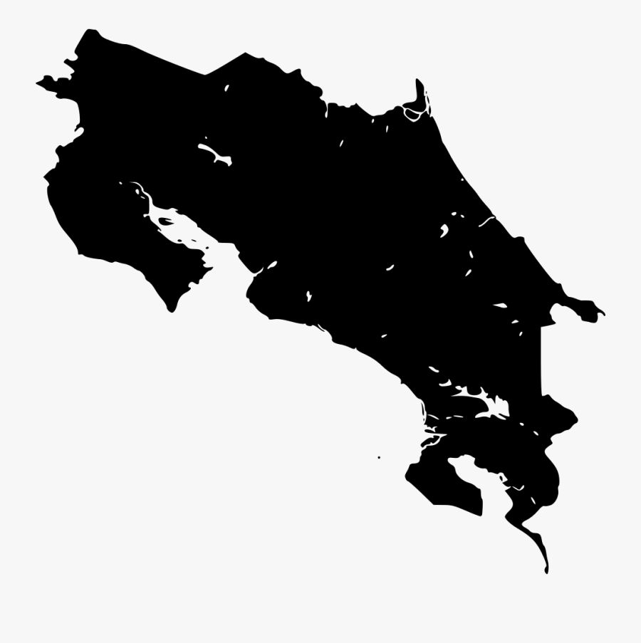 Costa Rica Map Vector, Transparent Clipart