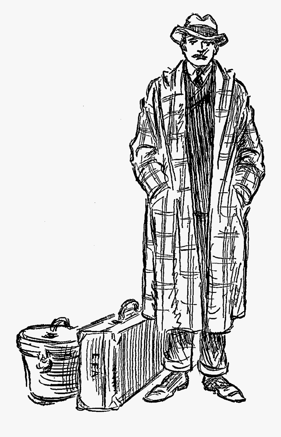 Man Stock Image - Sketch, Transparent Clipart