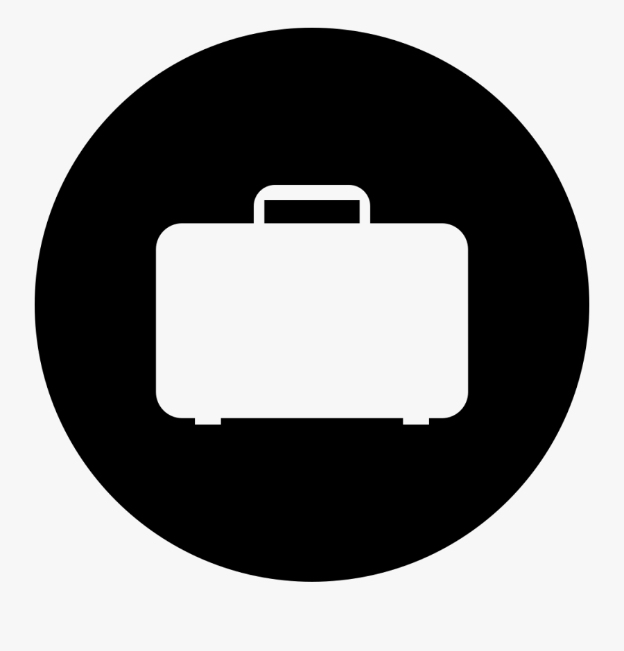 Travel Luggage Button - Luggage White Icon Png, Transparent Clipart
