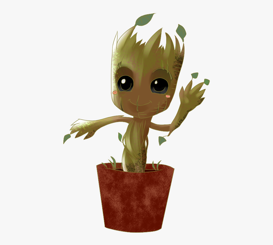 Baby Groot - Groot En Maceta Png, Transparent Clipart