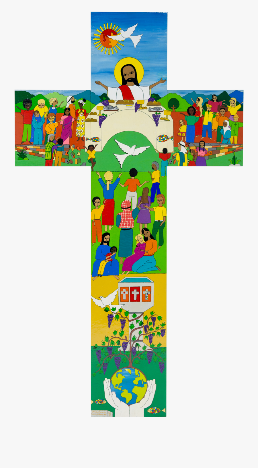 Salvadoran Cross, Transparent Clipart