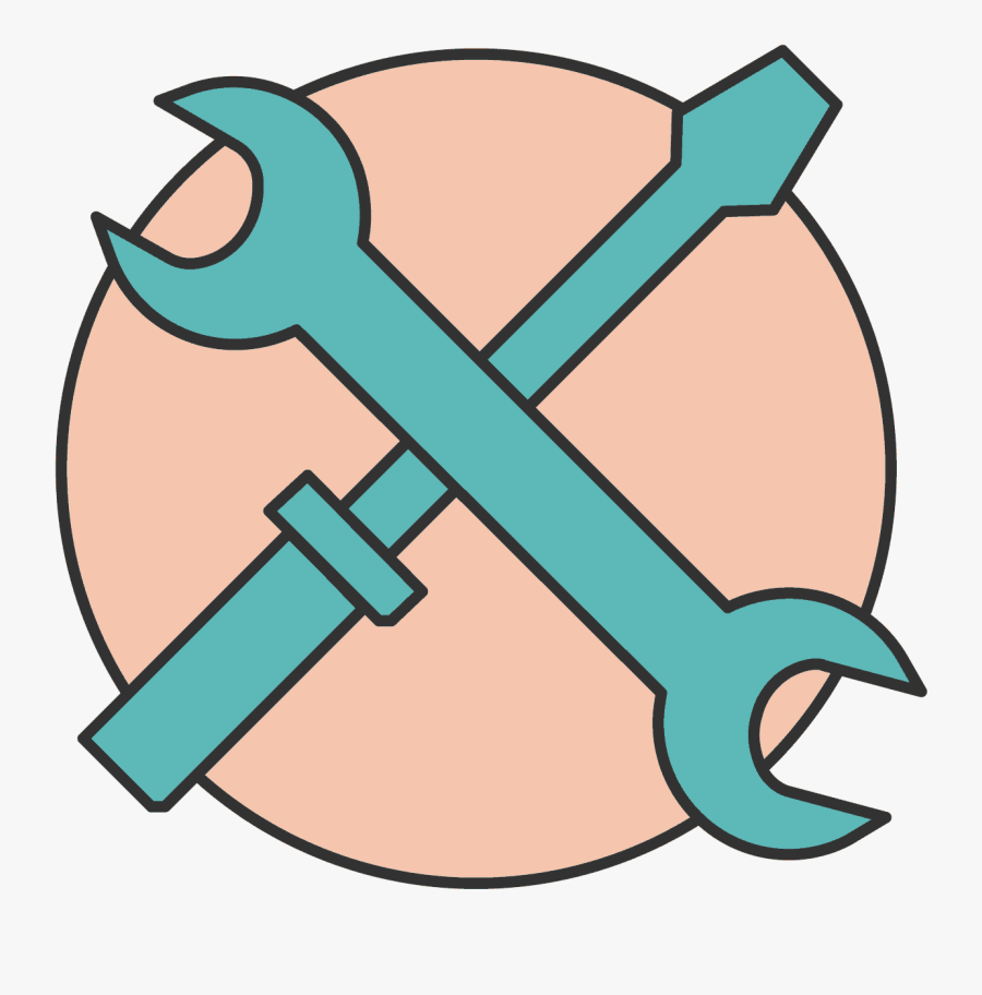 Tools-faq - Engranaje Kawaii, Transparent Clipart