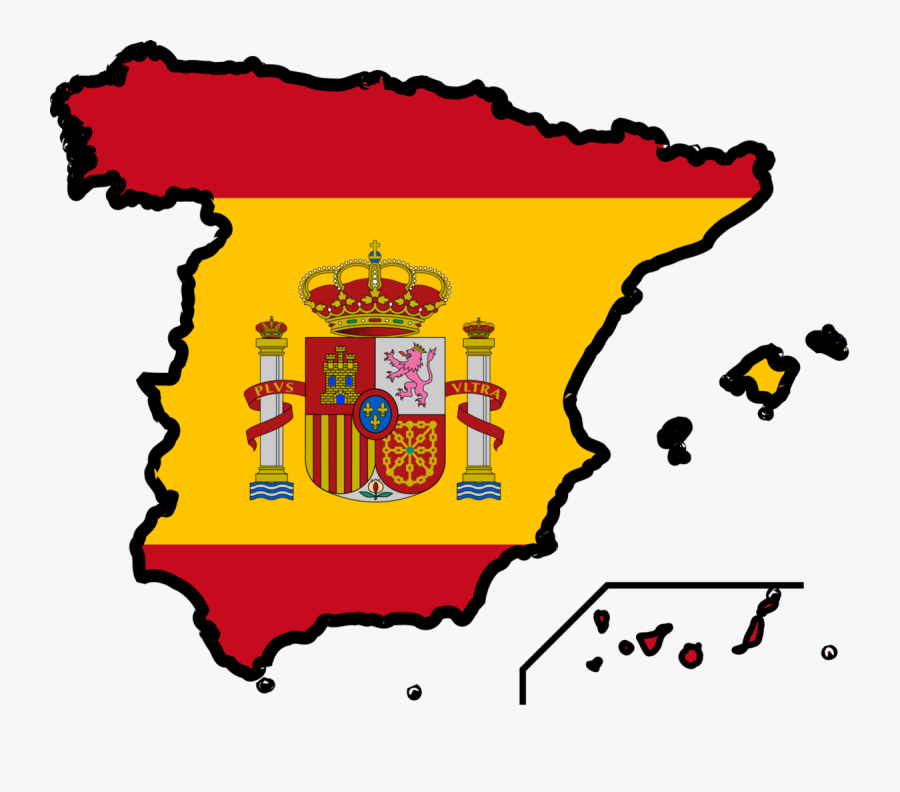Spain Flag Cute, Transparent Clipart