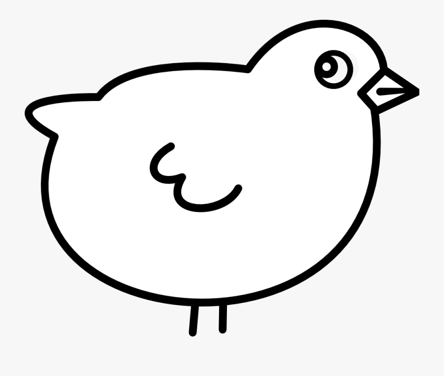 Fat Bird Chick, Transparent Clipart