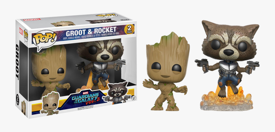 Guardians Of The Galaxy - Rocket And Groot Pop, Transparent Clipart