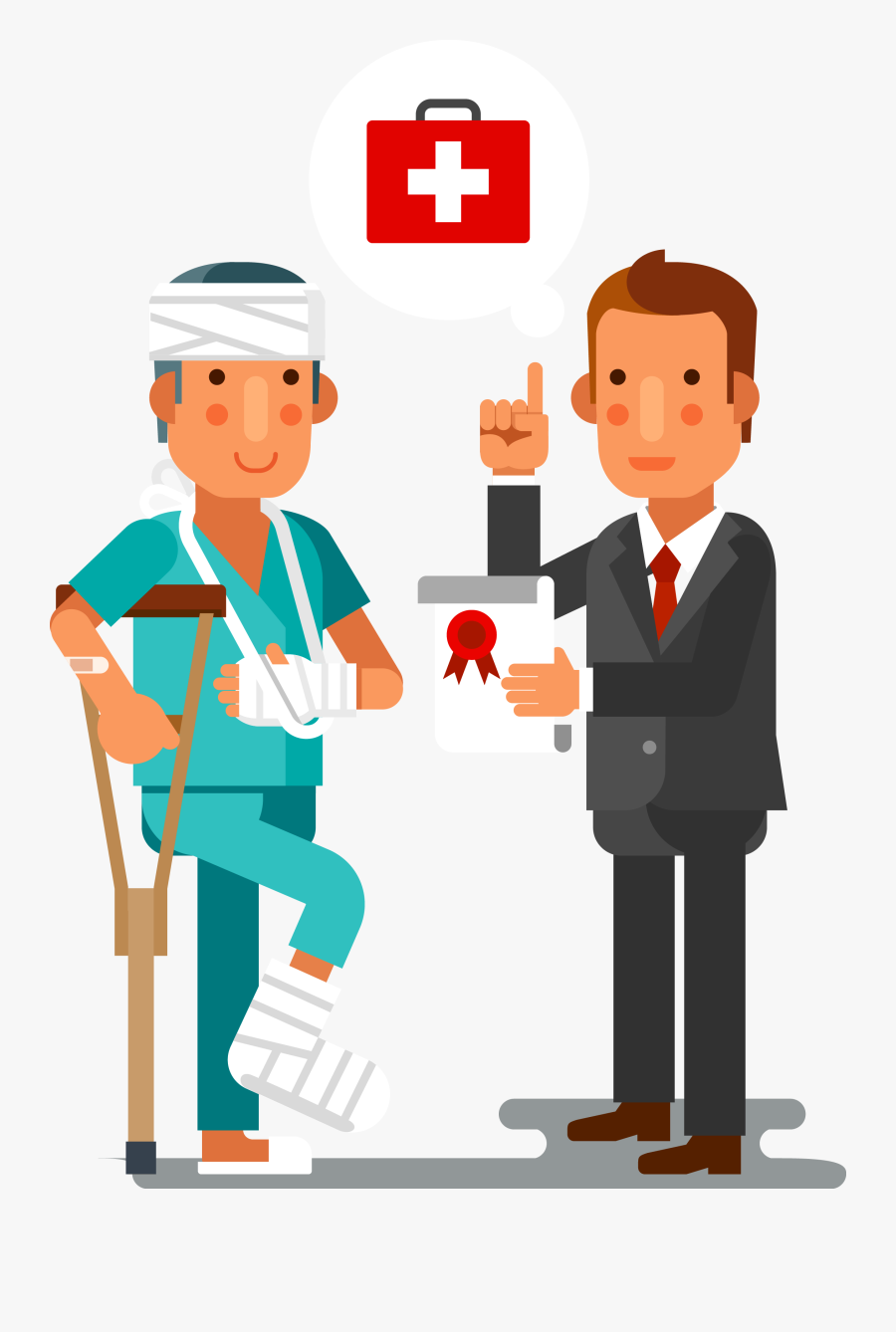 Transparent Clipart Doctors - Врач И Пациент Png, Transparent Clipart