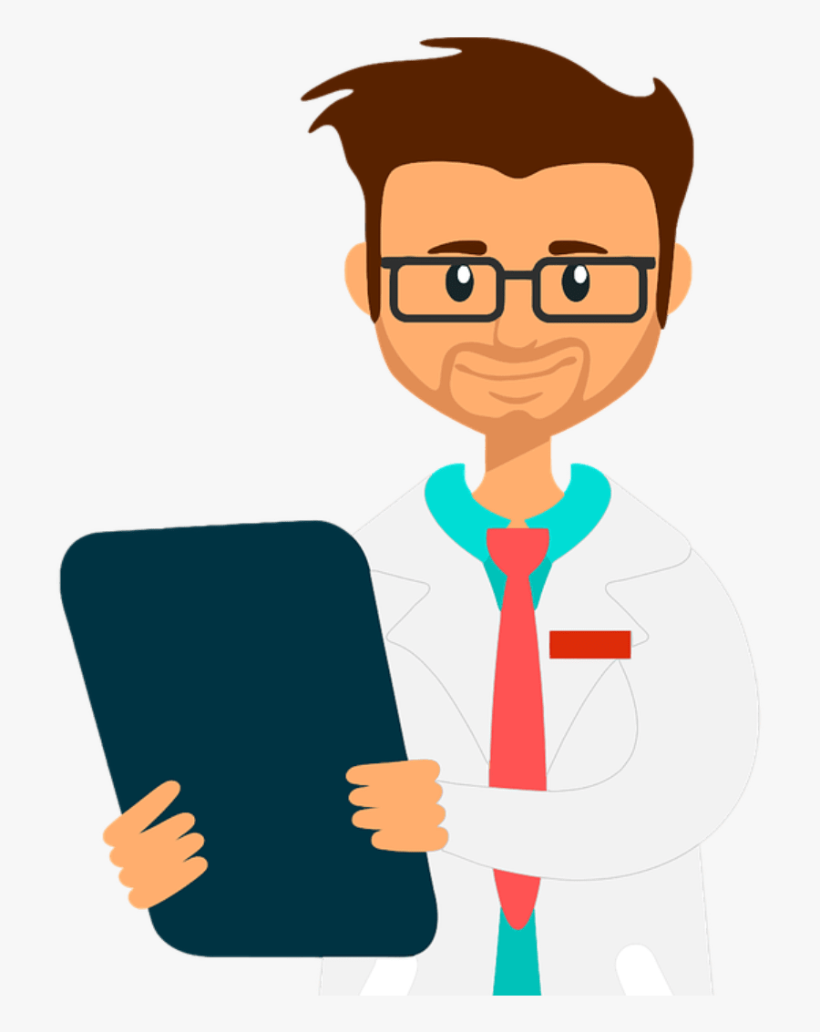Doctor Holding Clipboard Png, Transparent Clipart
