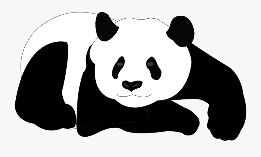 Giant Panda Bear Clip Art - Panda Silhouette Clip Art, Transparent Clipart
