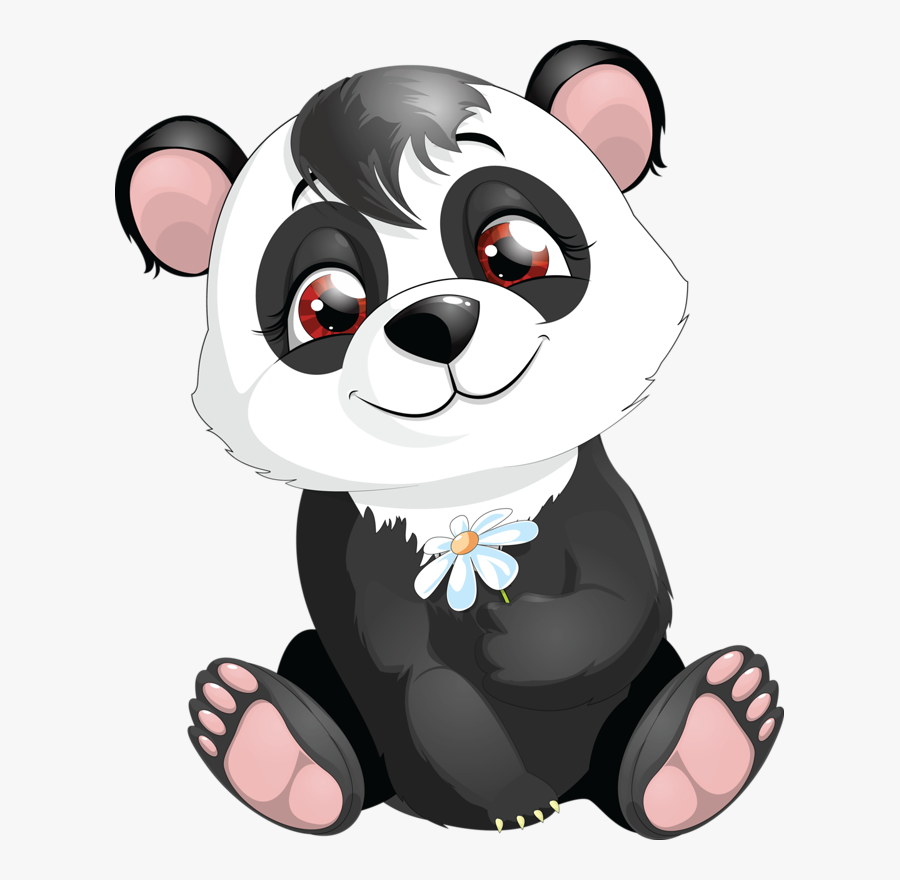 Transparent Panda Bear Clipart - Cartoon Panda Vector, Transparent Clipart