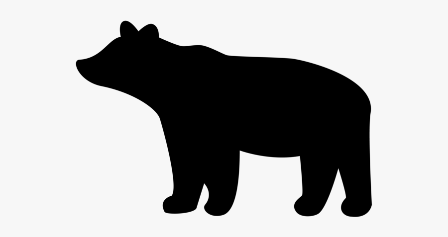 Polar Bear Red Panda American Black Bear Giant Panda - Bear Looking Up Silhouette, Transparent Clipart