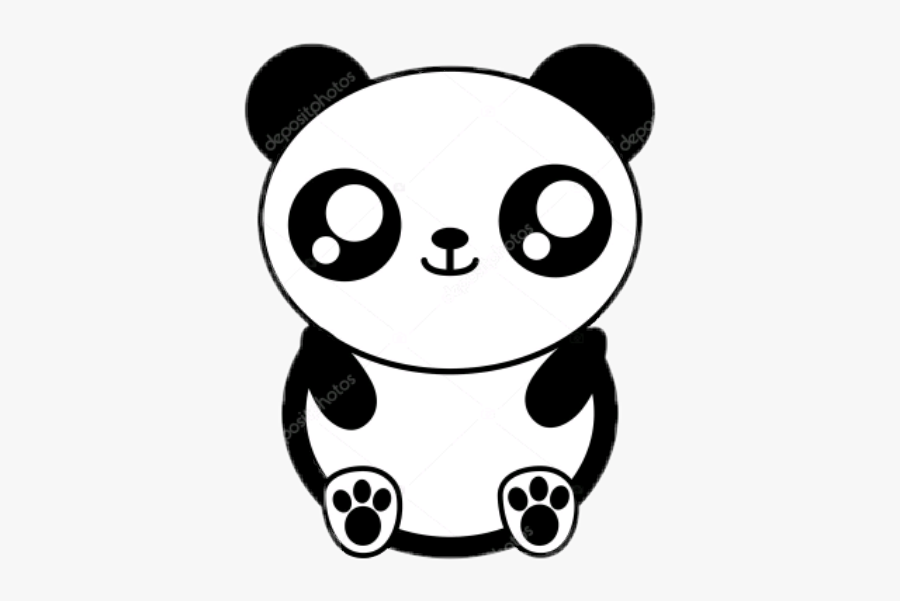 #sticker #panda #bear #cutebear #cutepanda - Panda Kawaii, Transparent Clipart