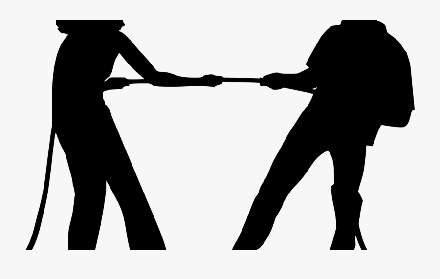 Avoiding The Holiday Custody Tug Of War - Conflict Black And White, Transparent Clipart