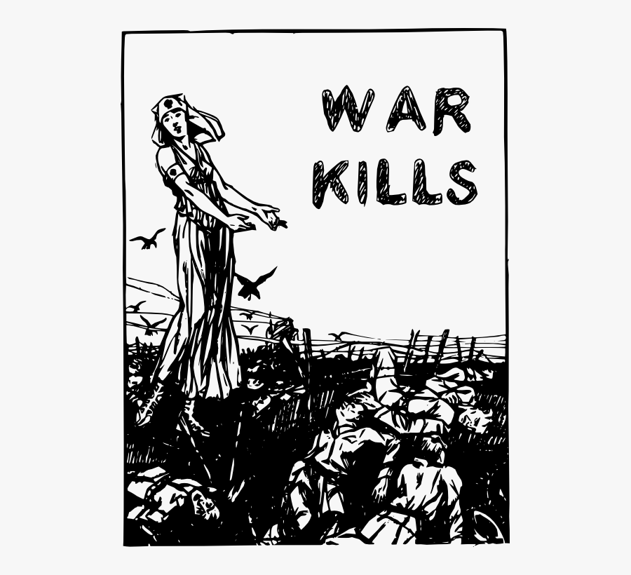 Warkills War Kills Art 555px - Propaganda Clipart, Transparent Clipart