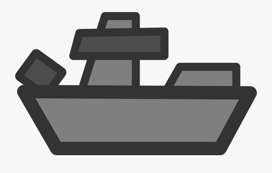 Battleship, Boat, War, Military, Vessel, Marine, Sign - Clip Art Battle Ship, Transparent Clipart